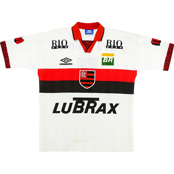 Tailandia Camiseta Flamengo Segunda Retro 1995 1996 Blanco